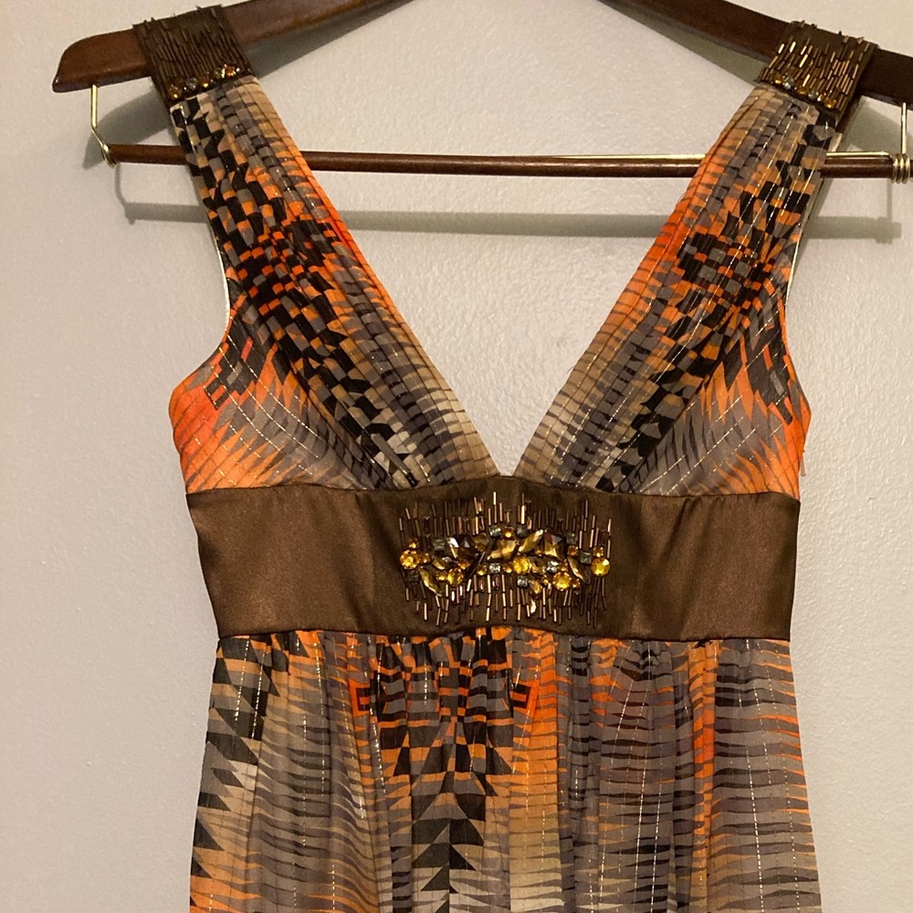 NWT, New,BCBG MaxAzria Chiffon Sleeveless Blouse